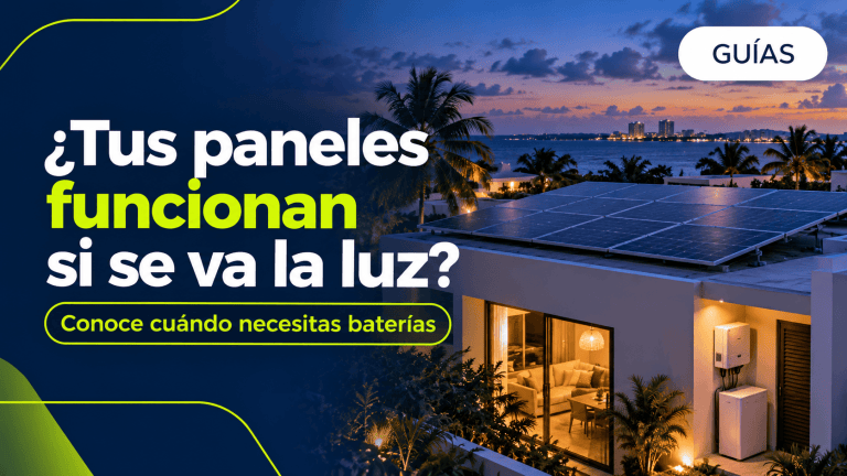 los paneles solares funcionan cuando se va la luz
