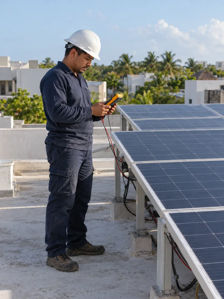 técnicos en instalacion de paneles solares
